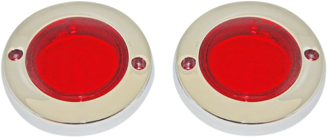 Custom Dynamics ProBEAM® Flat Bezel Turn Signal Adapters - Black/Smoke PB-FLAT-BEZ-BS - Side View