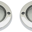 Load image into Gallery viewer, Custom Dynamics ProBEAM® Flat Bezel Turn Signal Adapters - Chrome/Red PB-FLAT-BEZ-CR - Additional View 5