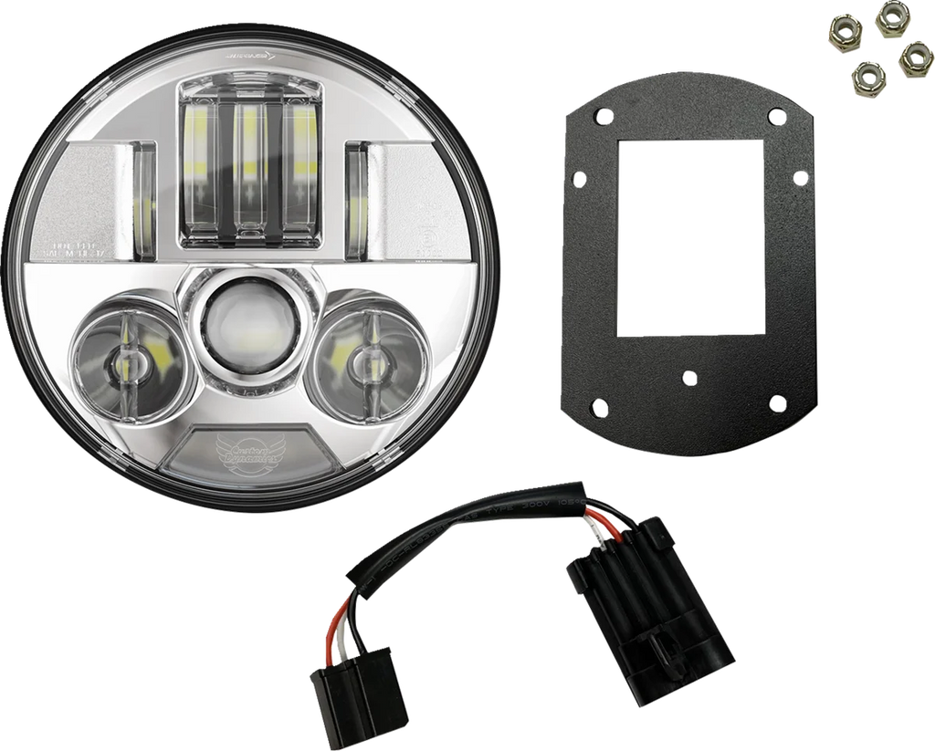 Custom Dynamics ProBEAM® Headlight Kit - 5-3/4" - Chrome - FXLRST/FXRST PB-LRST-c - Main Product View