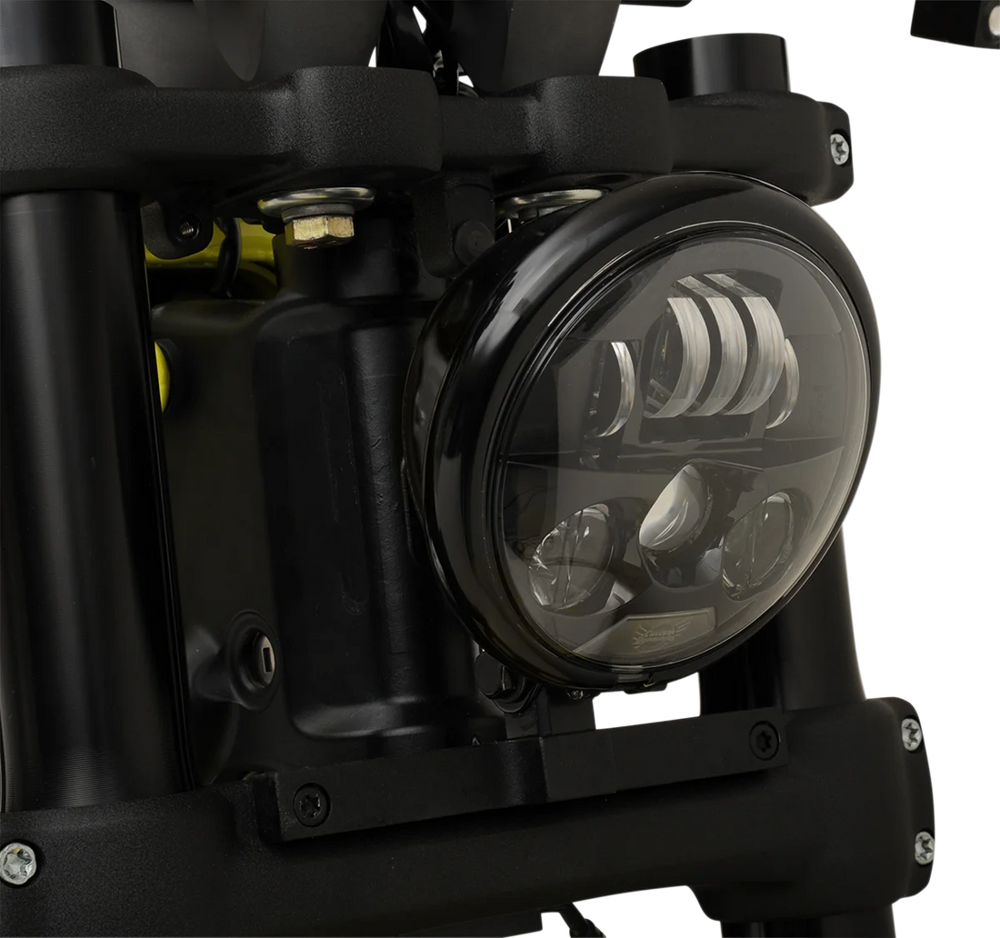 Custom Dynamics ProBEAM LED Headlamp 5.75" - Black PB-575-B - Side View