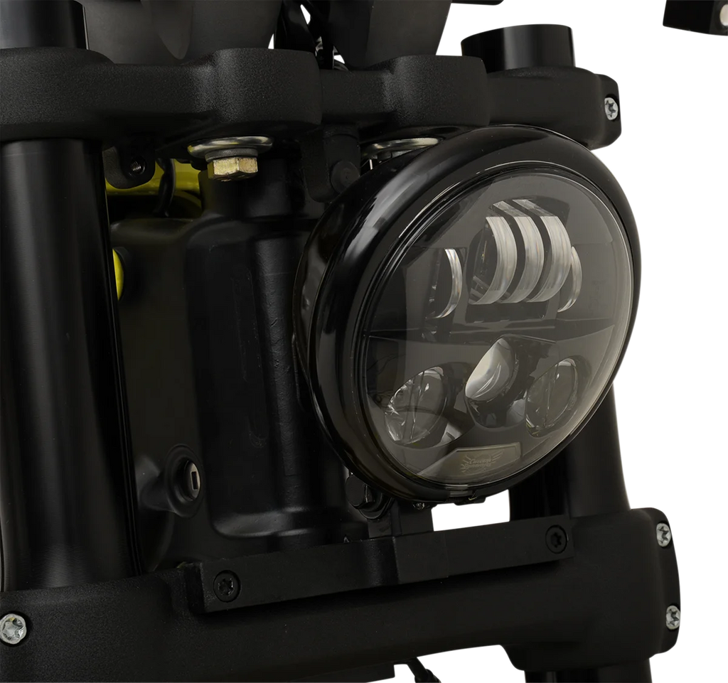 Custom Dynamics ProBEAM LED Headlamp 5.75" - Black PB-575-B - Side View