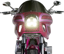 Load image into Gallery viewer, Custom Dynamics ProBEAM LED Headlamp 5.75" - Chrome PB-575-C - Side View