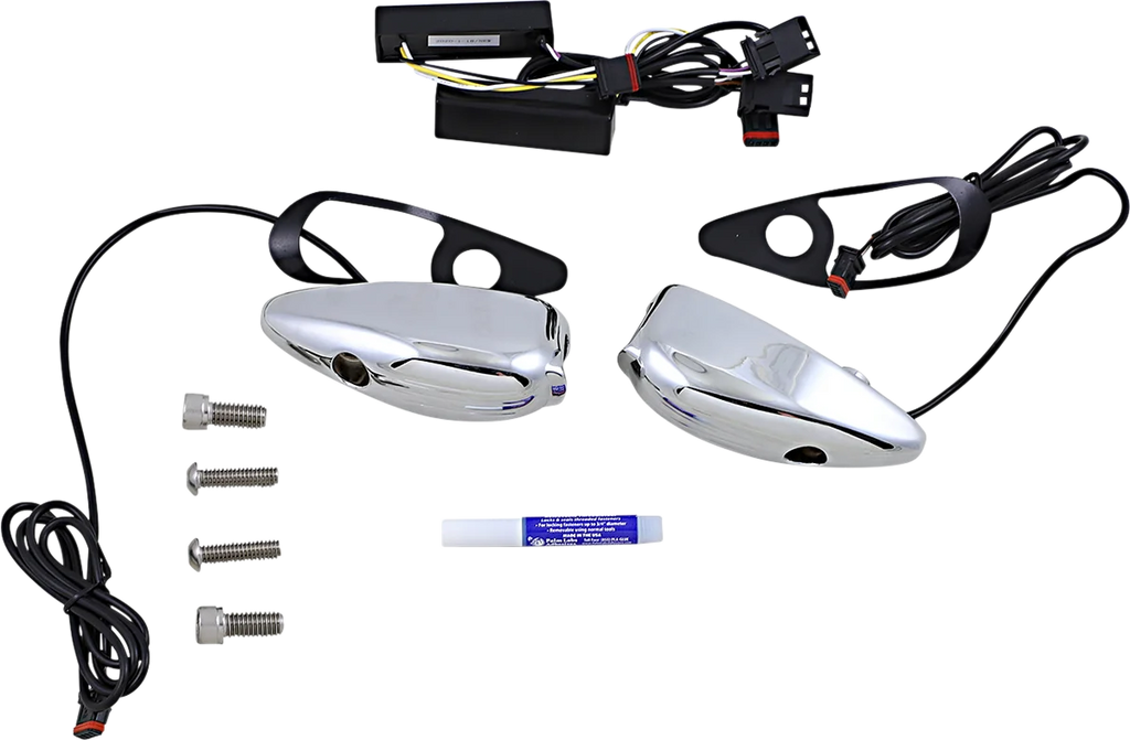Custom Dynamics ProBEAM Road Glide Turn Signals - Gold PB-RG-TS-15-G - Side View