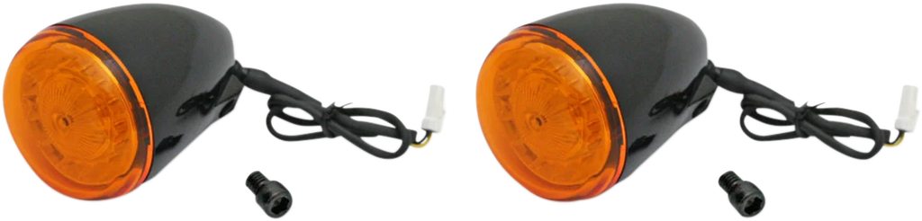 Custom Dynamics ProBEAM® Turn Signals - Black/Amber PB-IND-RTS-A-B - Main Product View