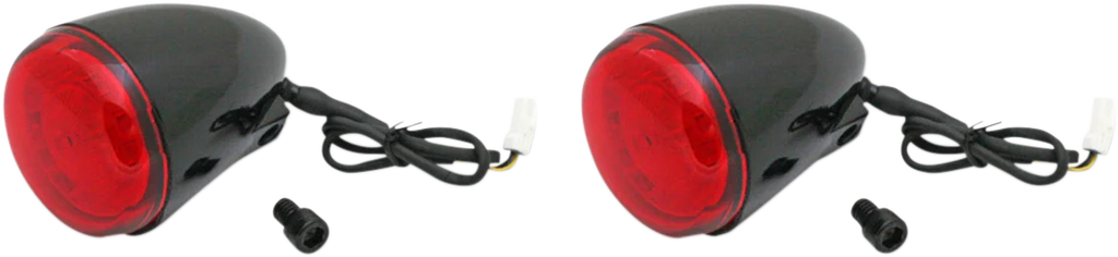 Custom Dynamics ProBEAM® Turn Signals - Black/Red PB-IND-RTS-R-B - Main Product View