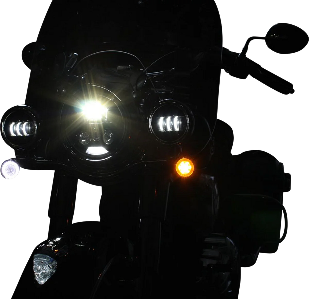 Custom Dynamics ProBEAM® Turn Signals - Chrome PB-IND-FTS-AW-C - Side View