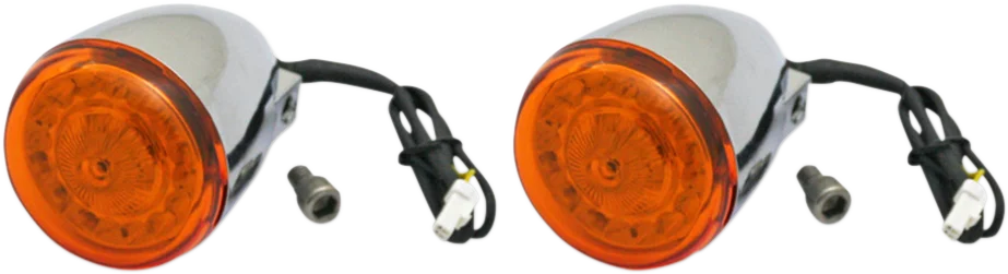 Custom Dynamics ProBEAM® Turn Signals - Chrome/Red PB-IND-RTS-R-C - Back View
