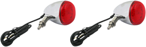 Custom Dynamics ProBEAM® Universal Turn Signals - Chrome/Red PB-UNV-RTS-R-C - Main Product View