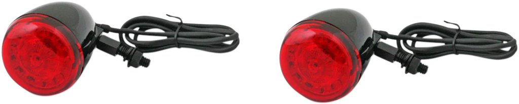 Custom Dynamics ProBEAM® Universal Turn Signals - Chrome/Red PB-UNV-RTS-R-C - Back View