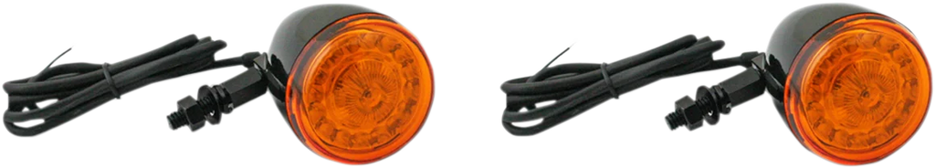 Custom Dynamics ProBEAM® Universal Turn Signals - Gloss Black/Amber PB-UNV-TS-A-B - Main Product View