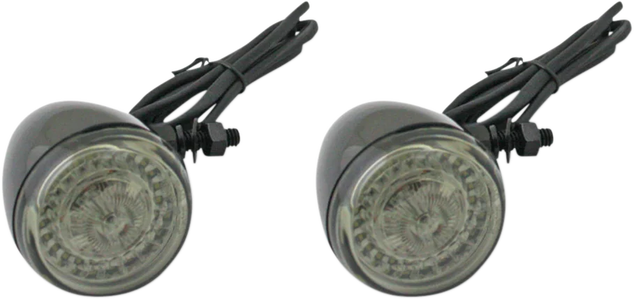 Custom Dynamics ProBEAM® Universal Turn Signals - Gloss Black/Clear PB-UNV-FTS-AW-B - Main Product View
