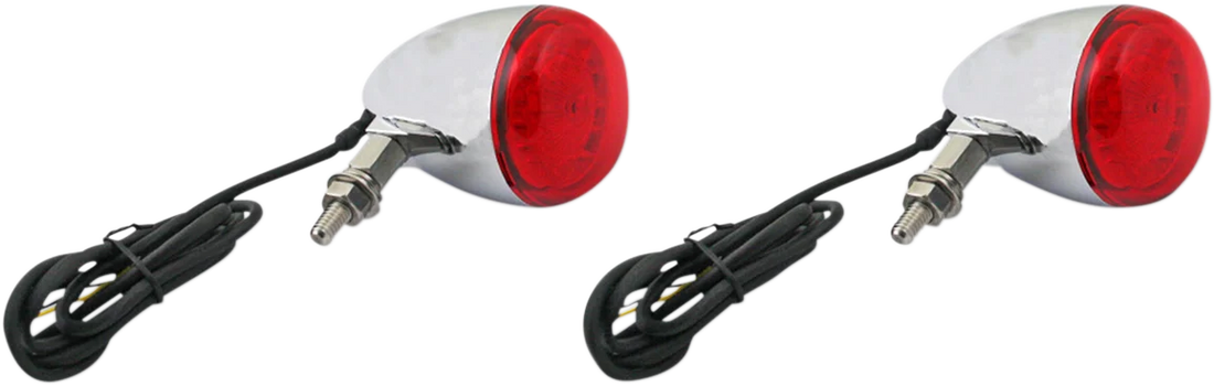 Custom Dynamics ProBEAM® Universal Turn Signals - Gloss Black/Red PB-UNV-RTS-R-B - Installation View