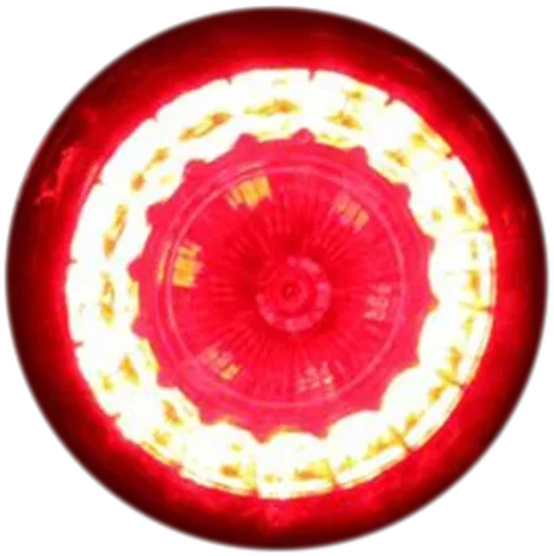 Custom Dynamics ProBEAM® Universal Turn Signals - Gloss Black/Red PB-UNV-RTS-RR-B - Side View