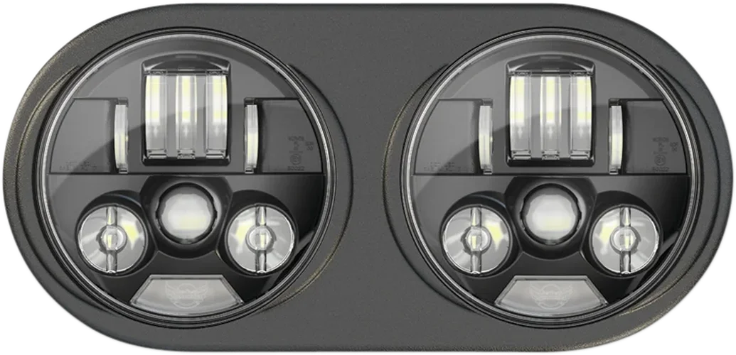 Custom Dynamics ProBeam® LED Headlamps - FLTR - Chrome PB-RG13-C - Side View