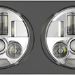 Load image into Gallery viewer, Custom Dynamics ProBeam® LED Headlamps - FLTR - Chrome PB-RG13-C - Main Product View