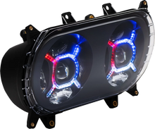 Load image into Gallery viewer, Custom Dynamics ProGLOW™ Headlight - Black - Road Glide PG-RG-B - Side View