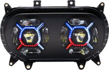 Load image into Gallery viewer, Custom Dynamics ProGLOW™ Headlight - Black - Road Glide PG-RG-B - Back View