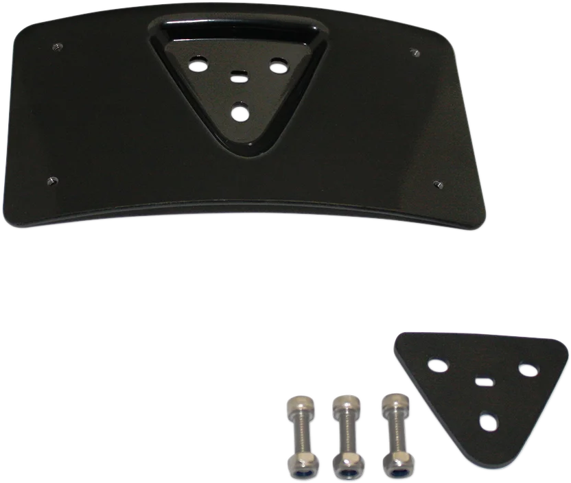 Custom Dynamics Radius License Plate Mount - Black CD-PFM-B - Main Product View