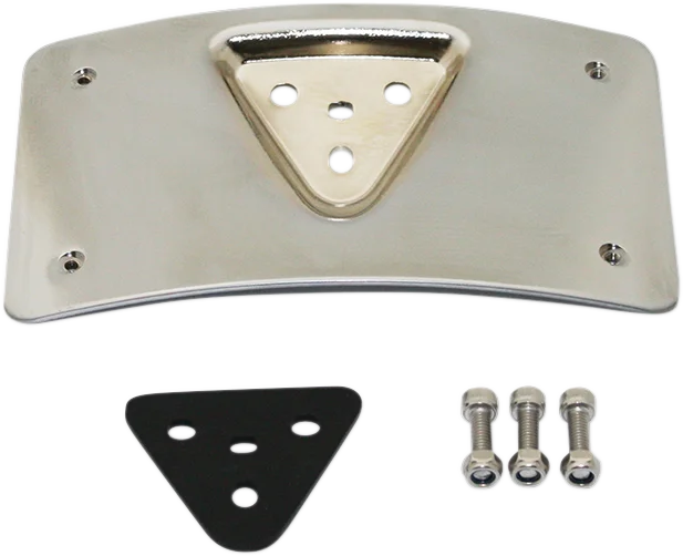 Custom Dynamics Radius License Plate Mount - Black CD-PFM-B - Side View