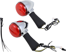 Load image into Gallery viewer, Custom Dynamics Rear LED Turn Signal Ringz - Chrome - Scout PB-SCOUT-RR-CR - Main Product View