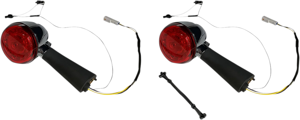 Custom Dynamics Rear LED Turn Signal Ringz - Chrome - Scout PB-SCOUT-RR-CR - Side View