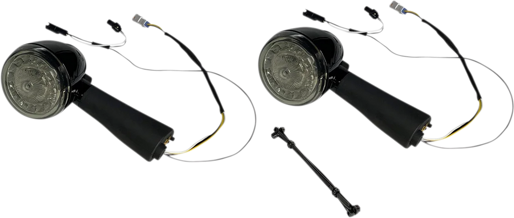 Custom Dynamics Rear LED Turn Signal Ringz - Smoke - Scout PB-SCOUT-RR-BS - Main Product View