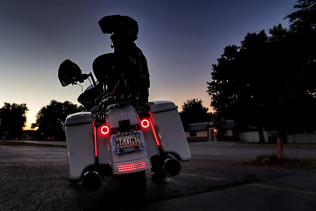 Custom Dynamics Rear Turn Signal Insert - 1157 Bases - Red PB-RR-1157 - Installation View