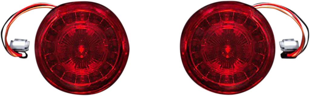 Custom Dynamics Rear Turn Signal Insert - JAE Bases - Red PB-RR-JAE - Main Product View