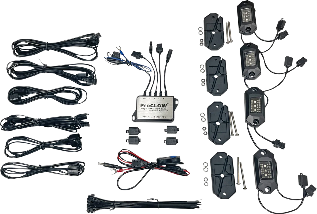 Custom Dynamics Rock Lights Kit - Color Changing CD-ROCK-KIT - Back View