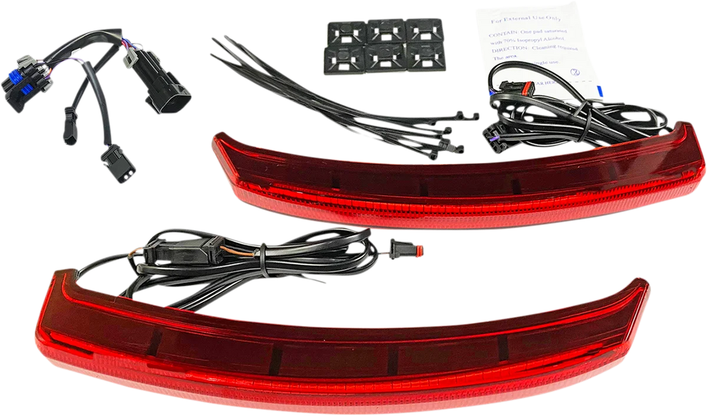 Custom Dynamics Saddle Bag Lights - Smoke Lens CD-INDBAG-SWP-S - Side View