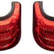 Load image into Gallery viewer, Custom Dynamics Saddlebag LED Lights - Sequential - Black/Red PB-SBSEQ-HD-BR - Side View