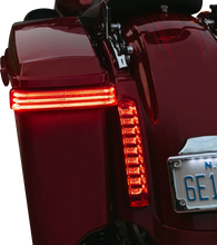Load image into Gallery viewer, Custom Dynamics Saddlebag LED Lights - Sequential - Black/Red PB-SBSEQ-HD-BR - Back View