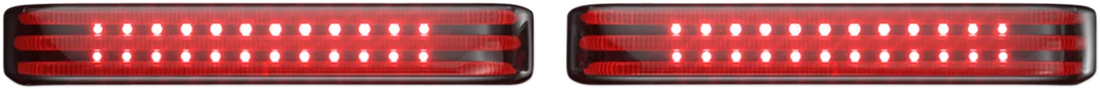 Custom Dynamics Saddlebag LED Lights - Sequential - Black/Smoke PB-SBSEQ-SS6-BS - Side View