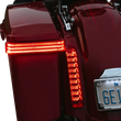 Load image into Gallery viewer, Custom Dynamics Saddlebag LED Lights - Sequential - Chrome/Red PB-SBSEQ-HD-CR - Back View