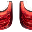 Load image into Gallery viewer, Custom Dynamics Saddlebag LED Lights - Sequential - Chrome/Red PB-SBSEQ-SS8-CR - Side View