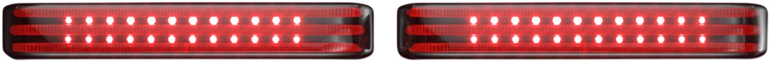 Custom Dynamics Saddlebag LED Lights - Sequential - Chrome/Smoke PB-SBSEQ-BCM4CS - Side View