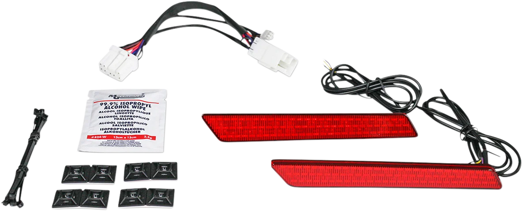 Custom Dynamics Saddlebag Latch Lights - '97-'13 - Red CD-LATCH-HD-R - Main Product View