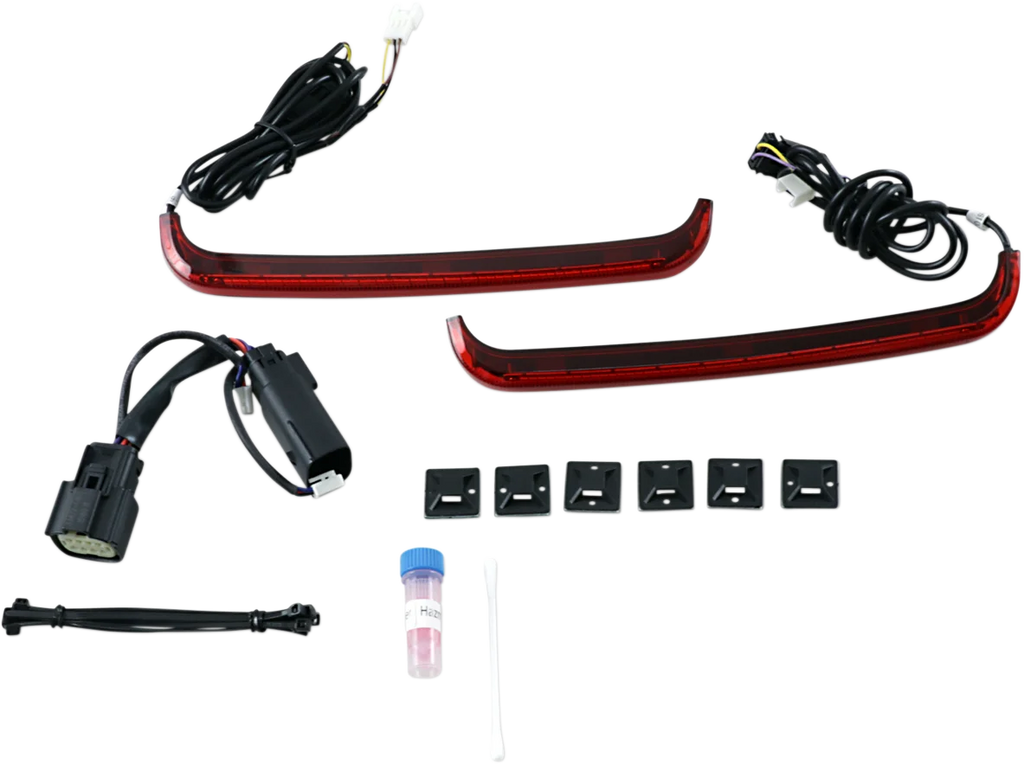 Custom Dynamics Saddlebag Lights - '09-'13 Red Lens CD-LP-SS8-R - Main Product View