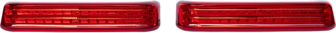 Custom Dynamics Saddlebag Lights - Black/Red PB-SB-HD-BR - Side View