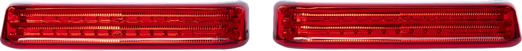 Custom Dynamics Saddlebag Lights - Black/Red PB-SB-HD-BR - Side View