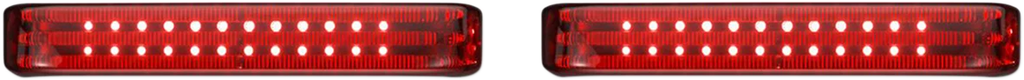 Custom Dynamics Saddlebag Lights - Chrome/Red PB-SB-HD-CR - Main Product View