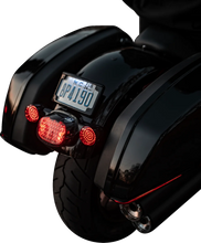Load image into Gallery viewer, Custom Dynamics Saddlebag Lights - LED - Smoke Lens CD-LRST-BAG-SB - Installation View