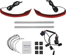 Load image into Gallery viewer, Custom Dynamics Saddlebag Lights - Low Profile - Red Lens - Indian CD-IND-SPR-V2-R - Main Product View