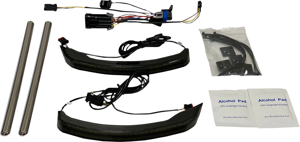Custom Dynamics Saddlebag Lights - Low Profile - Smoke Lens - Indian CD-IND-SPR-V2-S - Main Product View