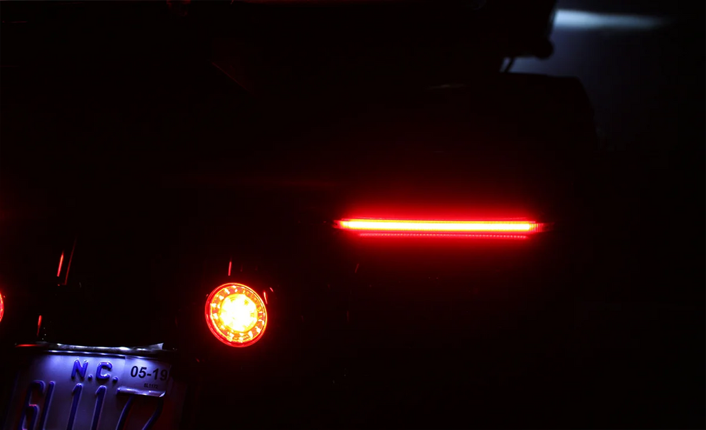 Custom Dynamics Saddlebag Lights - Red Lens CD-LP-BCM-R - Side View