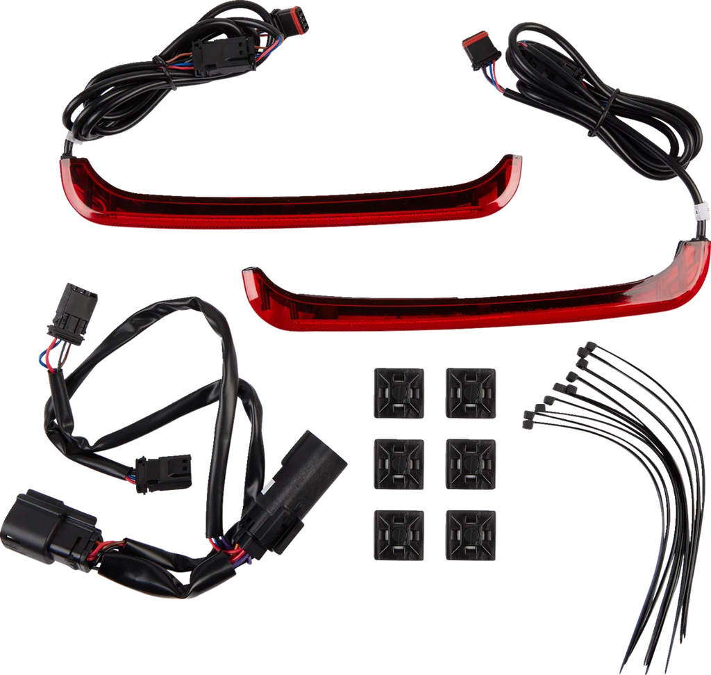 Custom Dynamics Saddlebag Lights - Red Lens CD-LPSEQ-BCM4-R - Main Product View