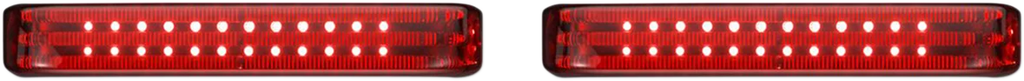 Custom Dynamics Saddlebag Lights - SS6 - Chrome/Red PB-SB-SS6-CR - Main Product View