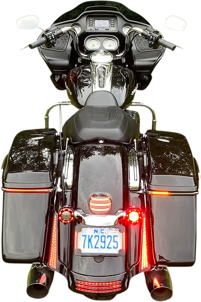 Custom Dynamics Saddlebag Lights - Smoke Lens CD-LPDC-BCM-S - Back View