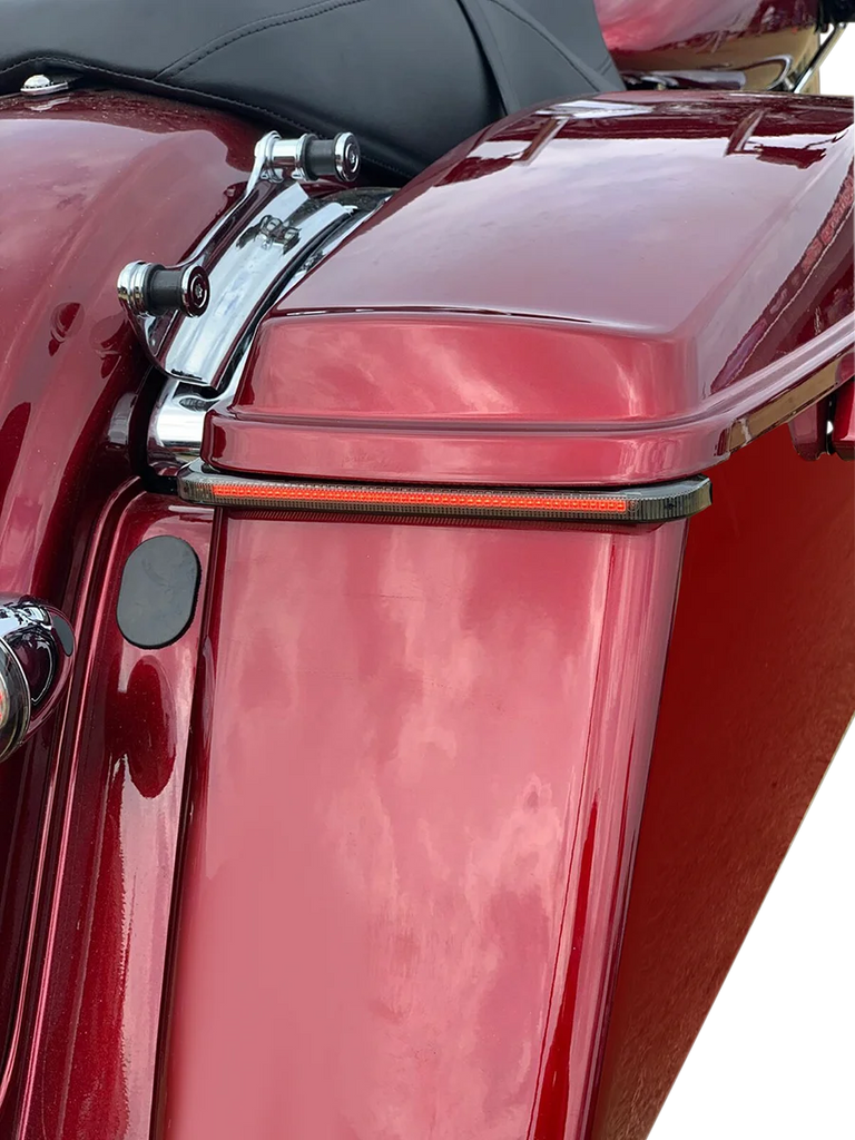 Custom Dynamics Saddlebag Lights - Smoke Lens CD-LPSEQ-SS8-S - Side View