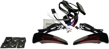 Load image into Gallery viewer, Custom Dynamics Sequential Tour Pak Seat Back Rest LED Lights - Black/Red - FLH CD-TPBR-14-RB - Main Product View